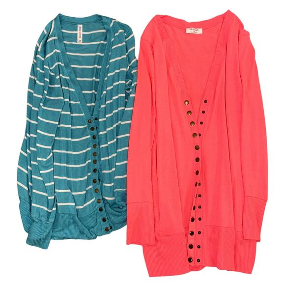 ZENANA out fitters cardigans, lot of 2, size 1X - Picture 1 of 5